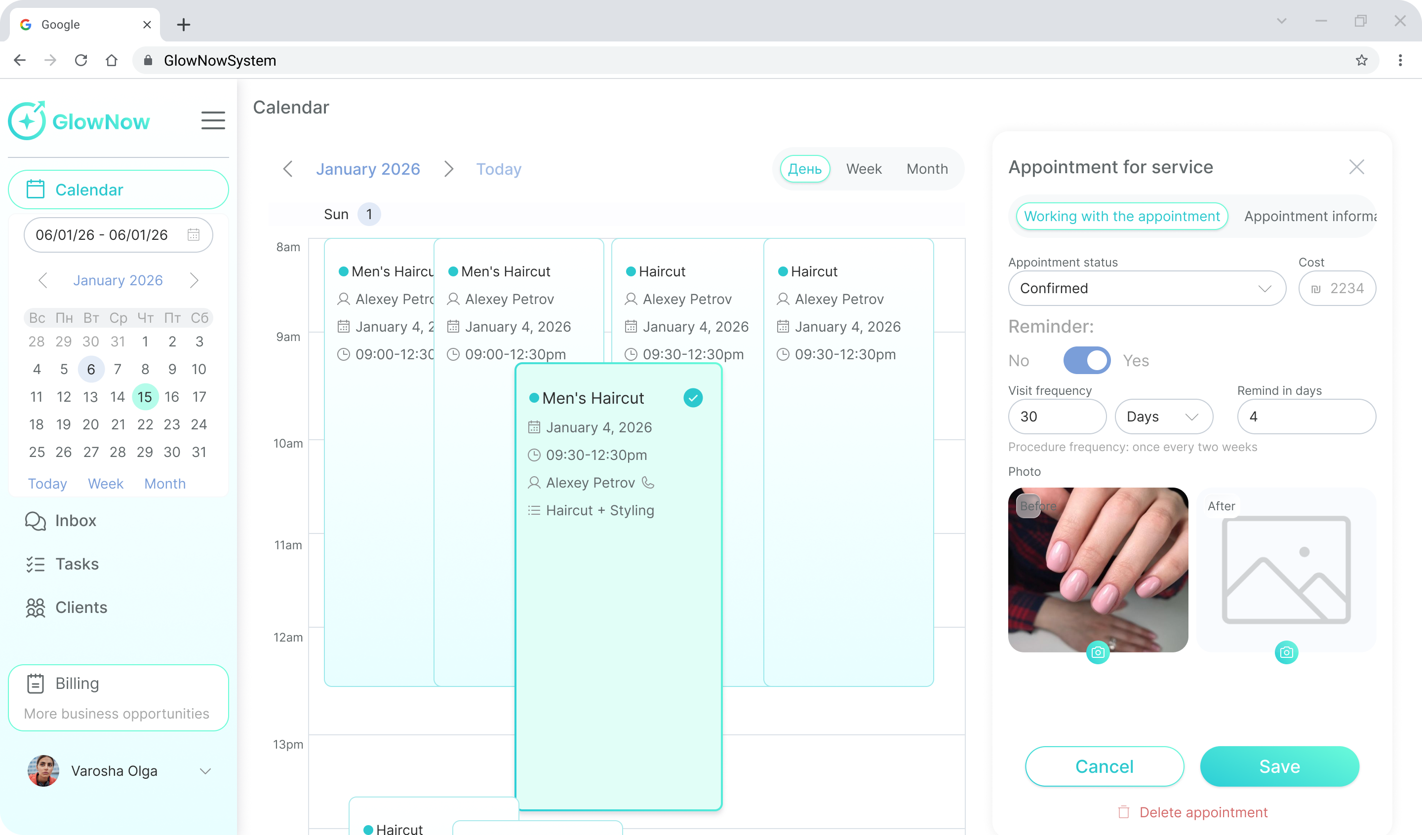 GlowNow CRM